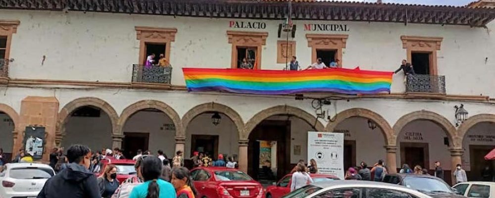 Primera Marcha LGBTTTIQ+ en Pátzcuaro
